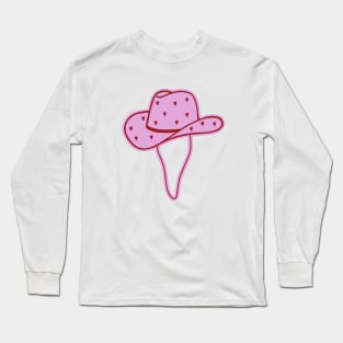 Cowboy Hat with Hearts - No Background Long Sleeve T-Shirt